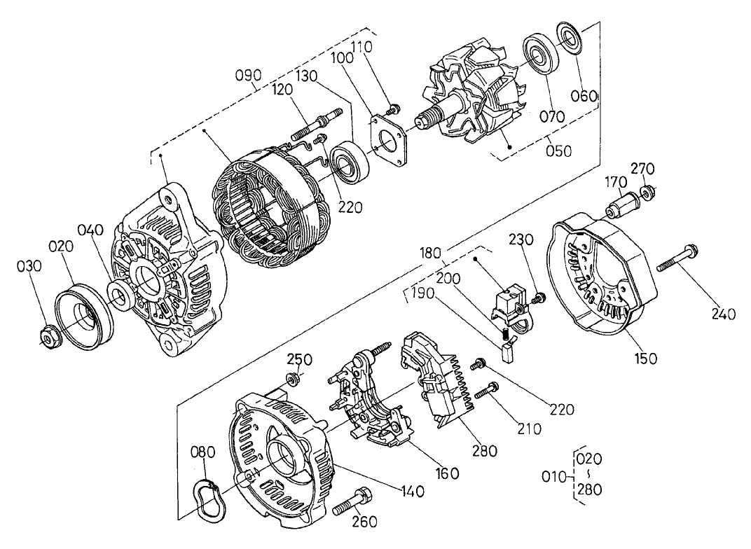 Alternator Component Assembly
