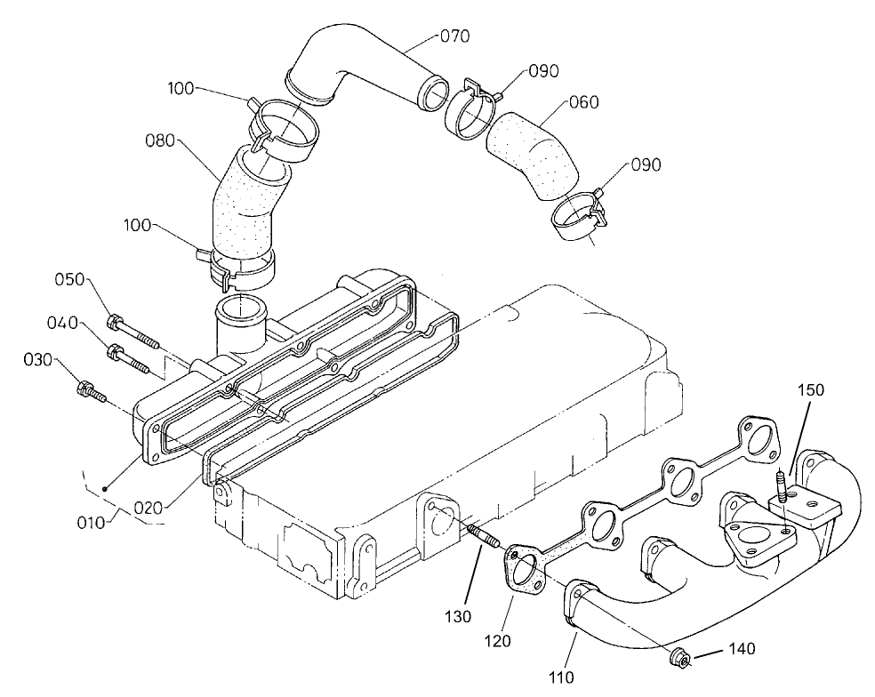 Inlet/Exhaust Manifold Assembly