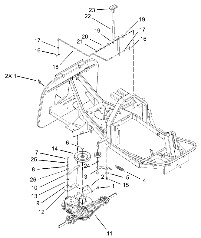 Gear Transmission and Linkage Assembly