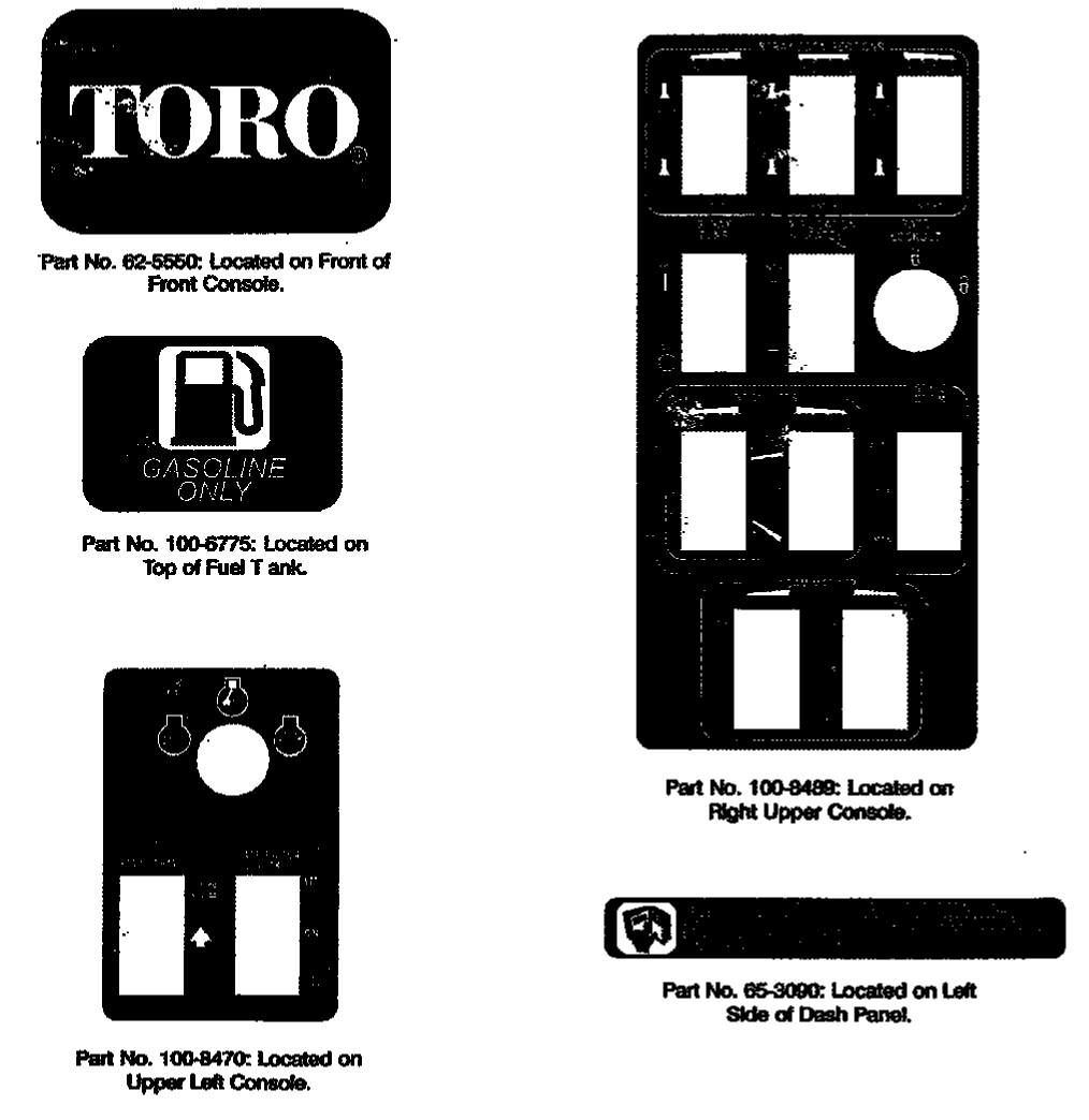 SAFETY AND INSTRUCTION DECALS