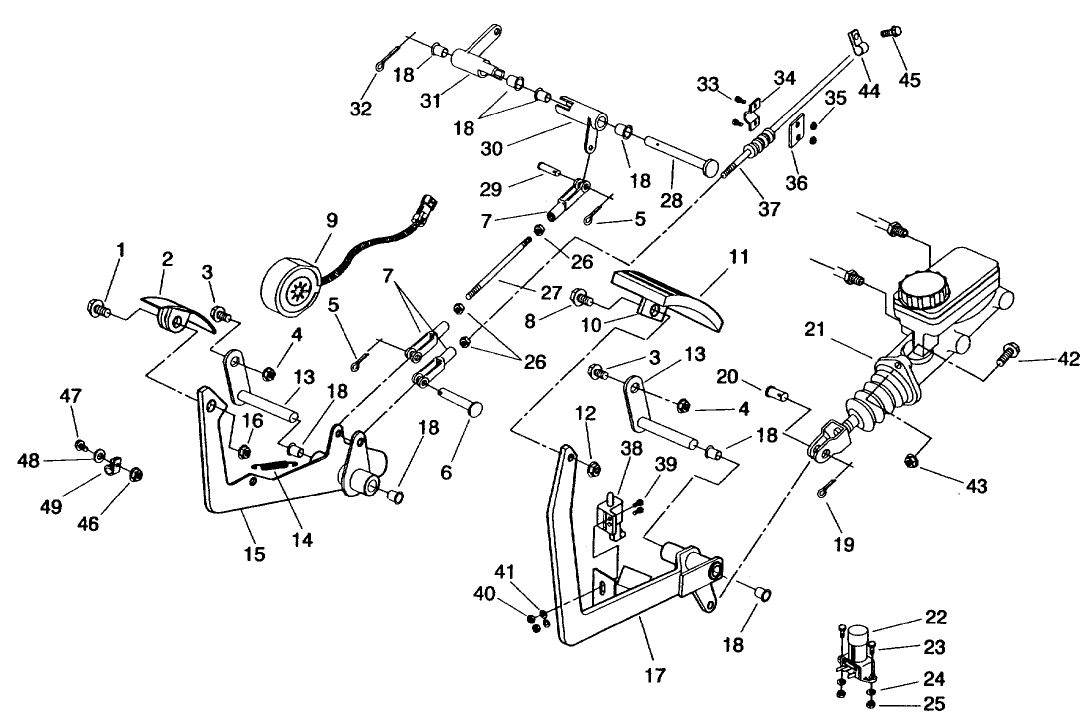 BRAKE & ACCELERATOR PEDAL ASM