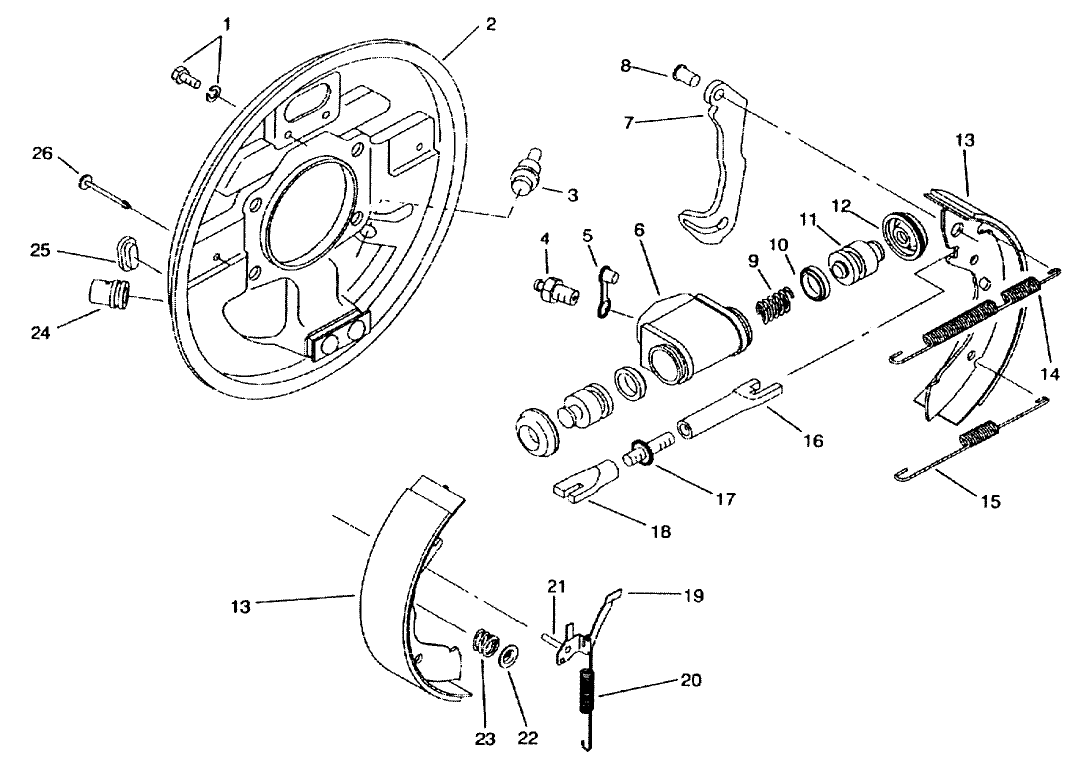 REAR BRAKE ASM