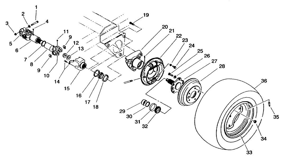 REAR AXLE ASM