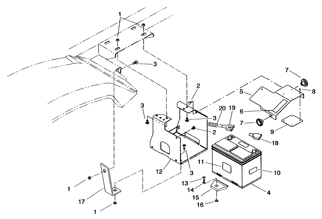 BATTERY MOUNT ASM