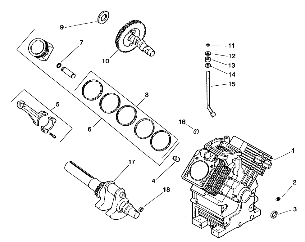 ENGINE KOHLER MODEL CH20S SPEC. NO. 64647