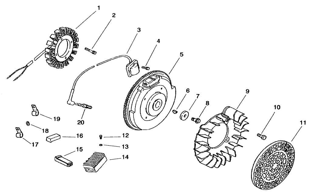 ENGINE KOHLER MODEL CH20S SPEC. NO. 64647