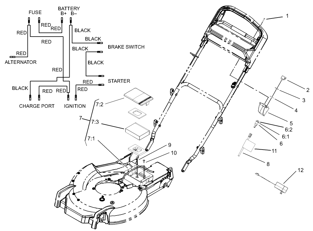 Battery and Switch Assembly