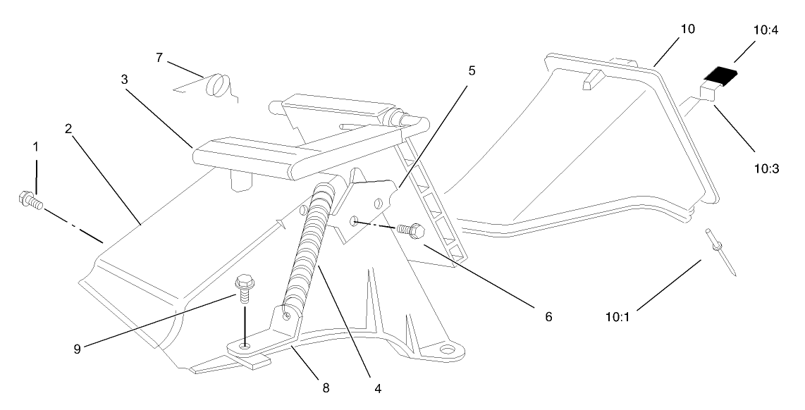Rear Bag Discharge Chute Assembly