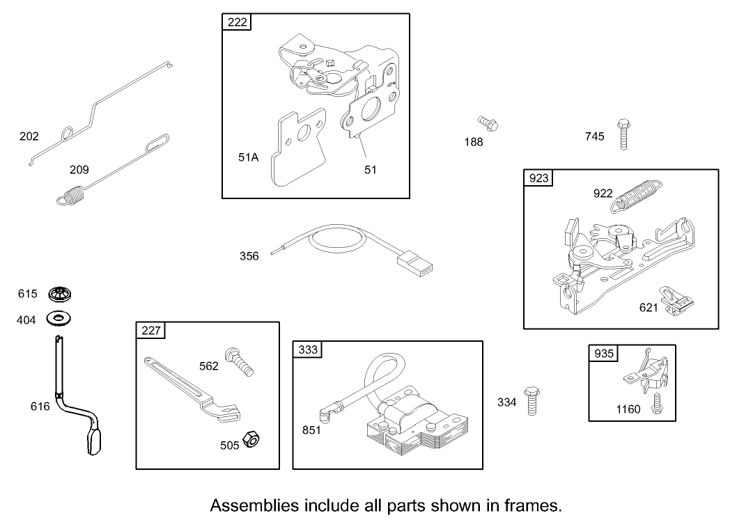 Governor Assembly Briggs and Stratton Model 122607-0116-E1