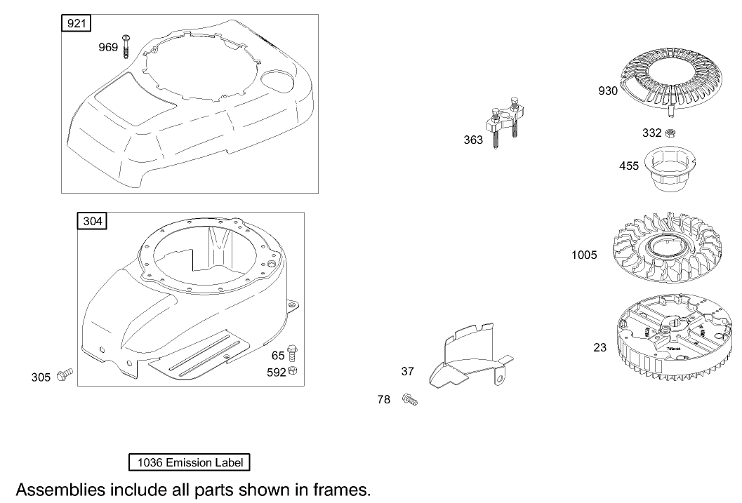 Blower Housing Assembly  Briggs and Stratton 122602-0120-E1