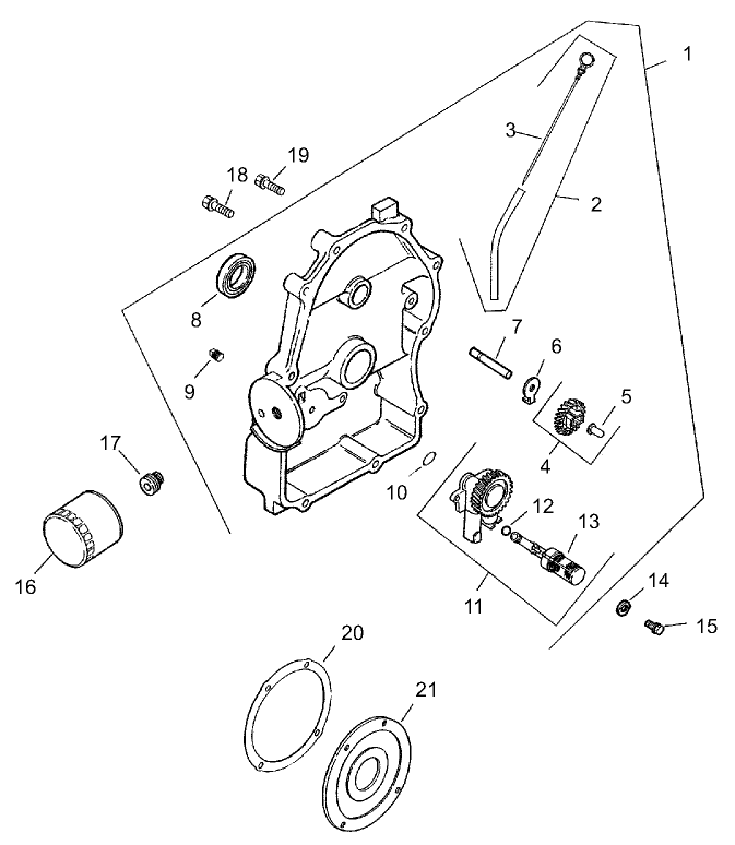 Oil Pan and Lubrication Assembly  Kohler CH23S-76546