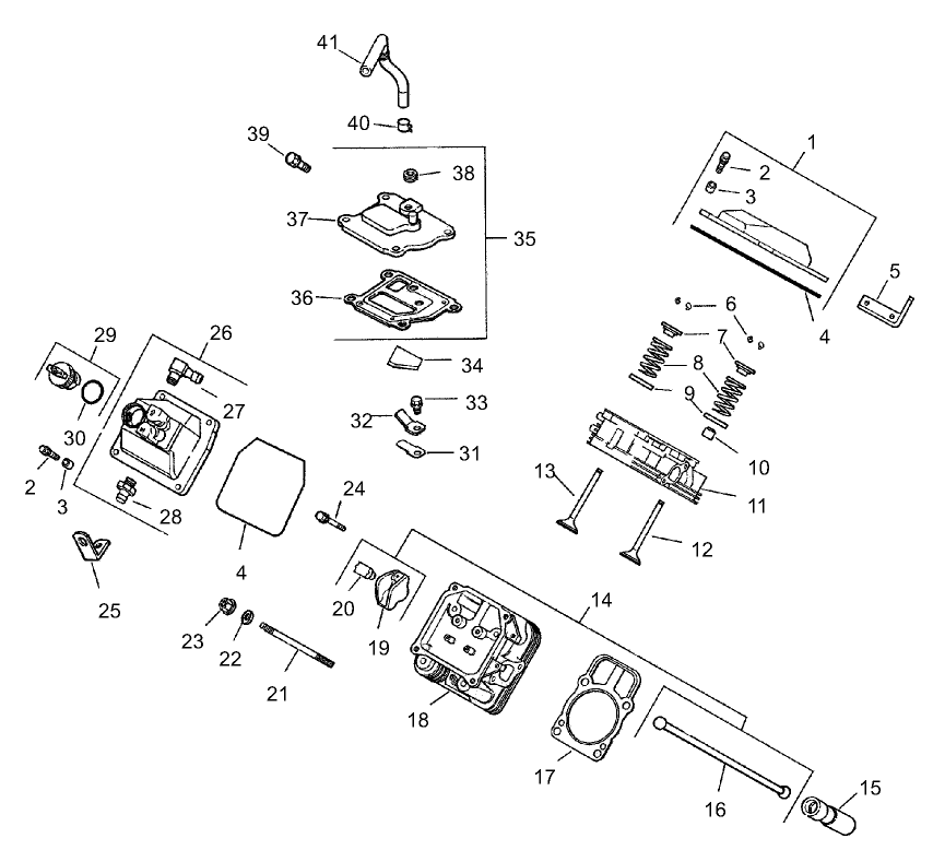 Head, Valve and Breather Assembly  Kohler CH23S-76546