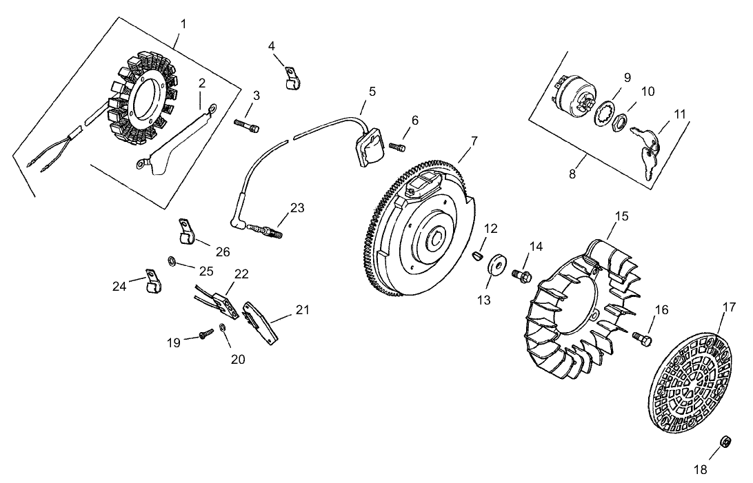 Ignition and Electrical Assembly  Kohler CH23S-76546