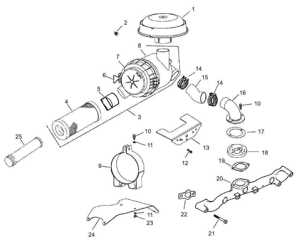 Air Intake and Filtration Assembly  Kohler CH23S-76546