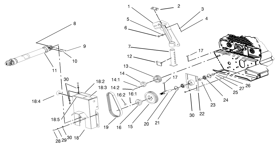 Drive Shaft and Belt Assembly