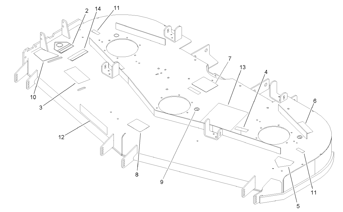 Deck Decal Assembly No. 107-1625