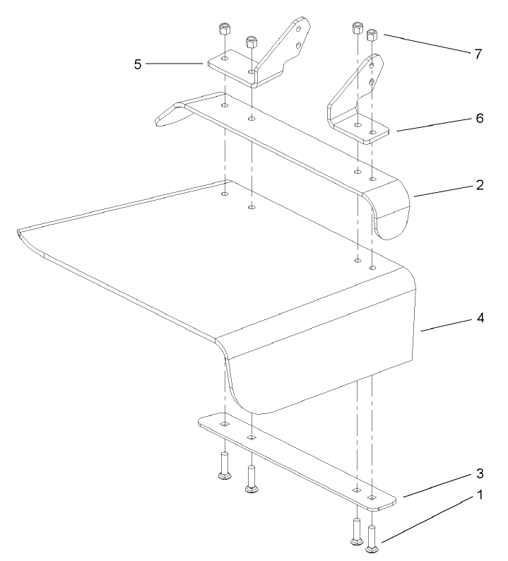 Rubber Deflector Assembly No. 106-3249