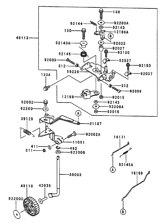 Control Equipment Assembly Kawasaki FD750D-AS03