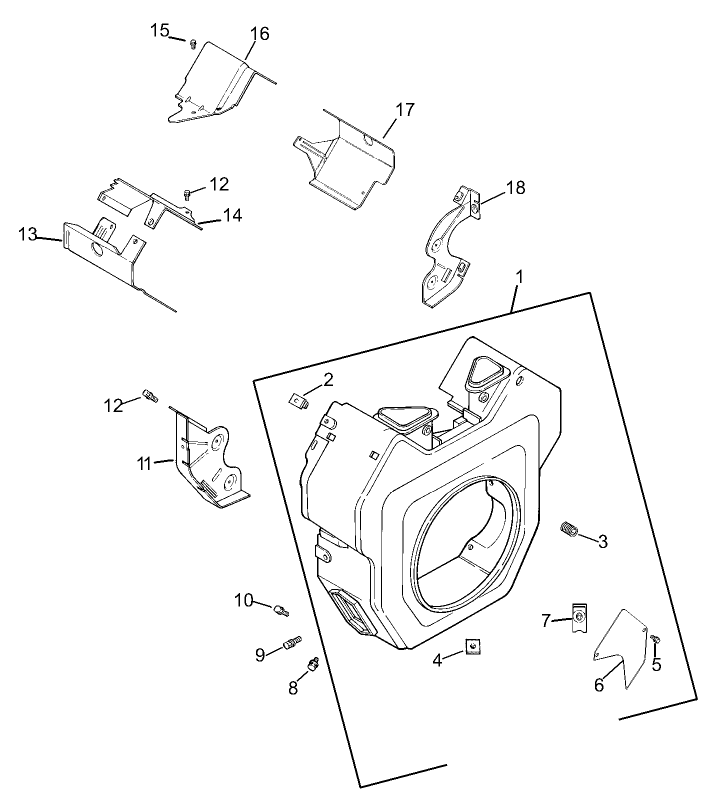 Blower Housing Assembly Kohler CH20 PS-64706