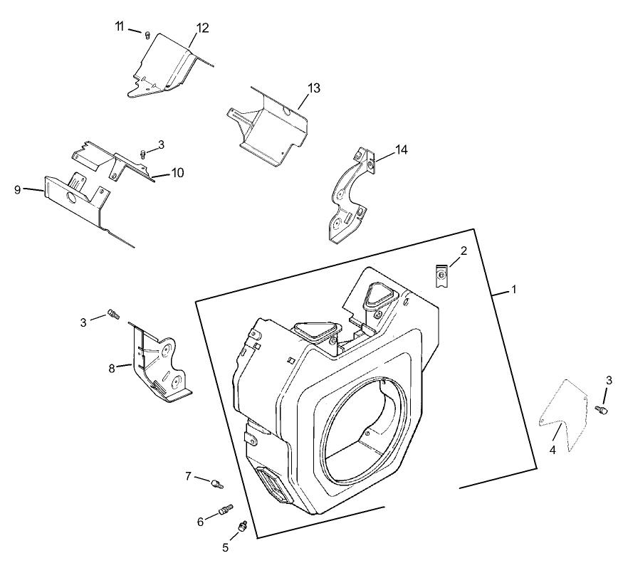 Group 6-Blower Housing Assembly Kohler CH740-0007