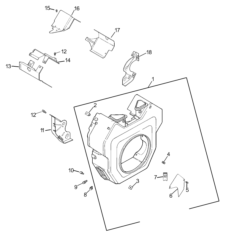 Group 6-Blower Housing Assembly Kohler CH23S-76569
