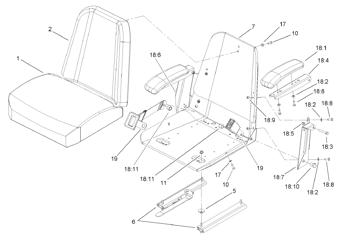 Seat Assembly No. 107-1867