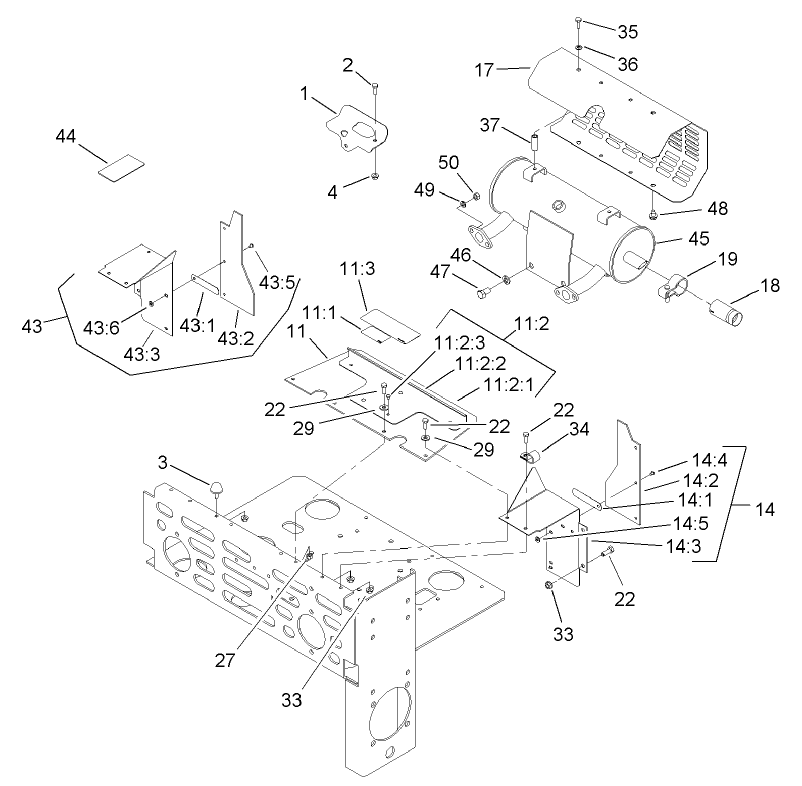 Muffler and Guard Assembly
