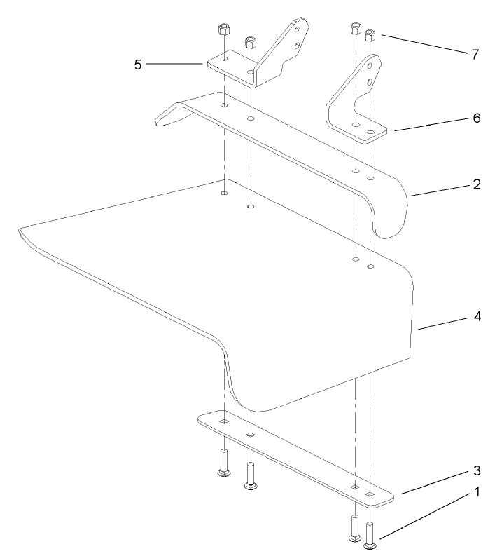 Rubber Deflector Assembly No. 106-3249