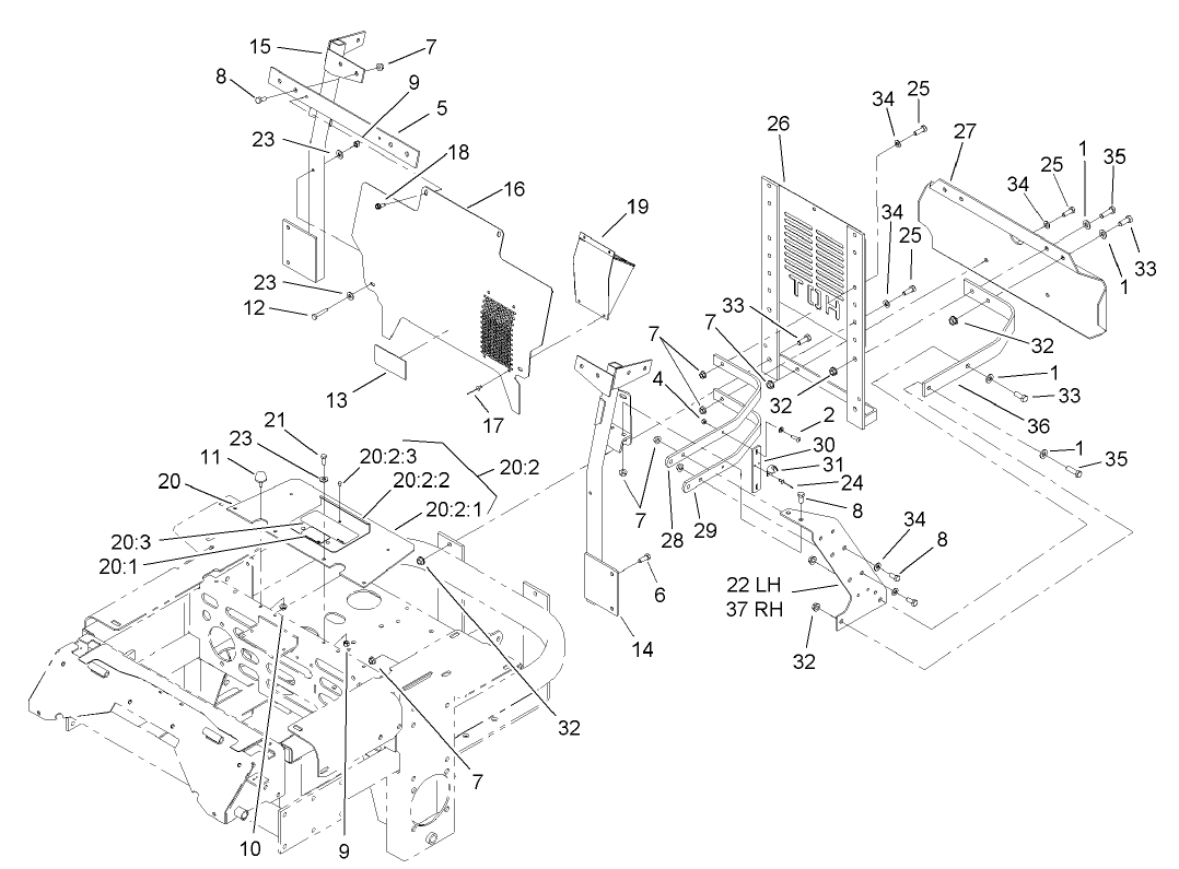 Cooling Mounting Frame Assembly