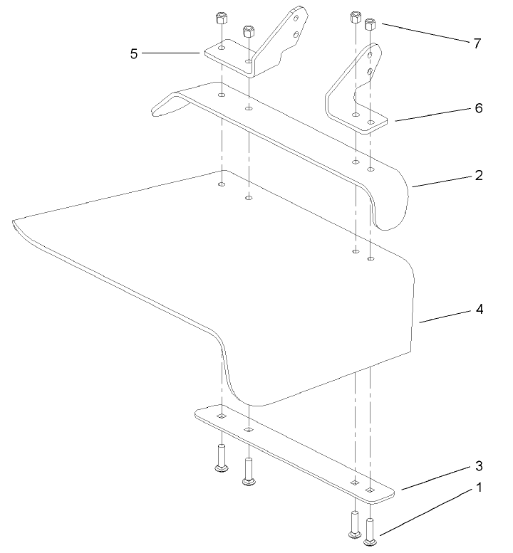 Rubber Deflector Assembly No. 106-3249
