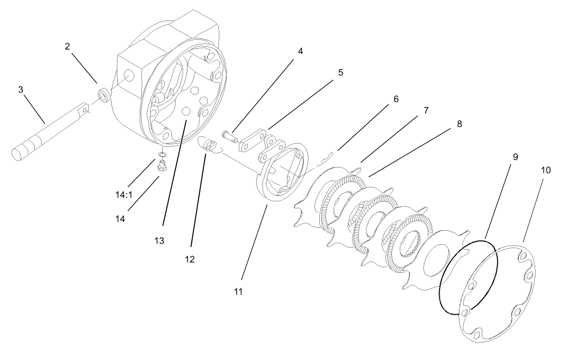 Left Hand Brake Assembly No. 100-3069-03