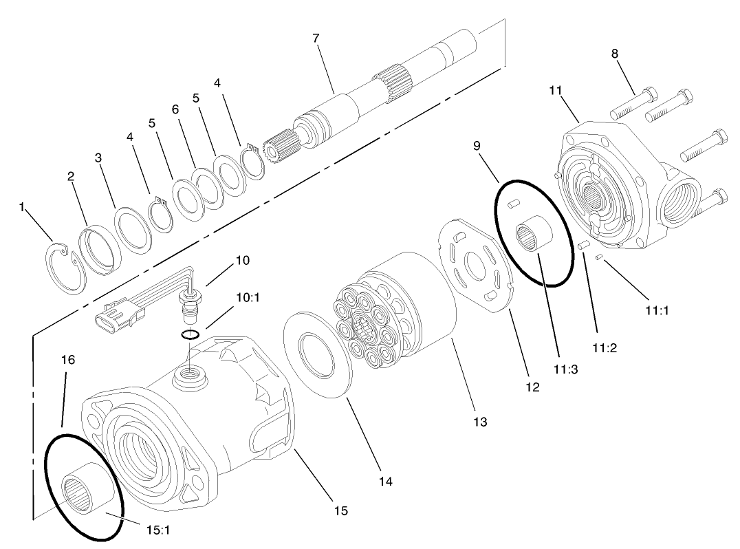 Hydraulic Motor Assembly No. 93-6489