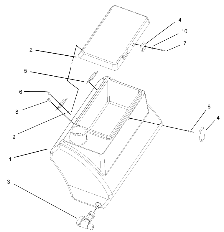 Fresh Water Tank Assembly No. 100-8438