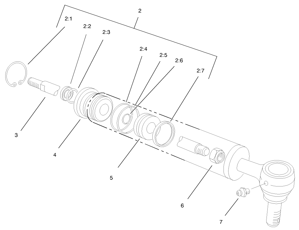Hydraulic Cylinder Assembly No. 93-6510