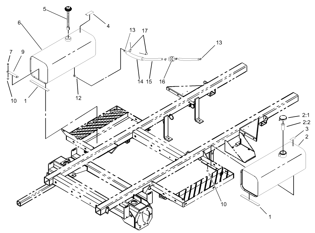 Fuel and Hydraulic Tank Assembly