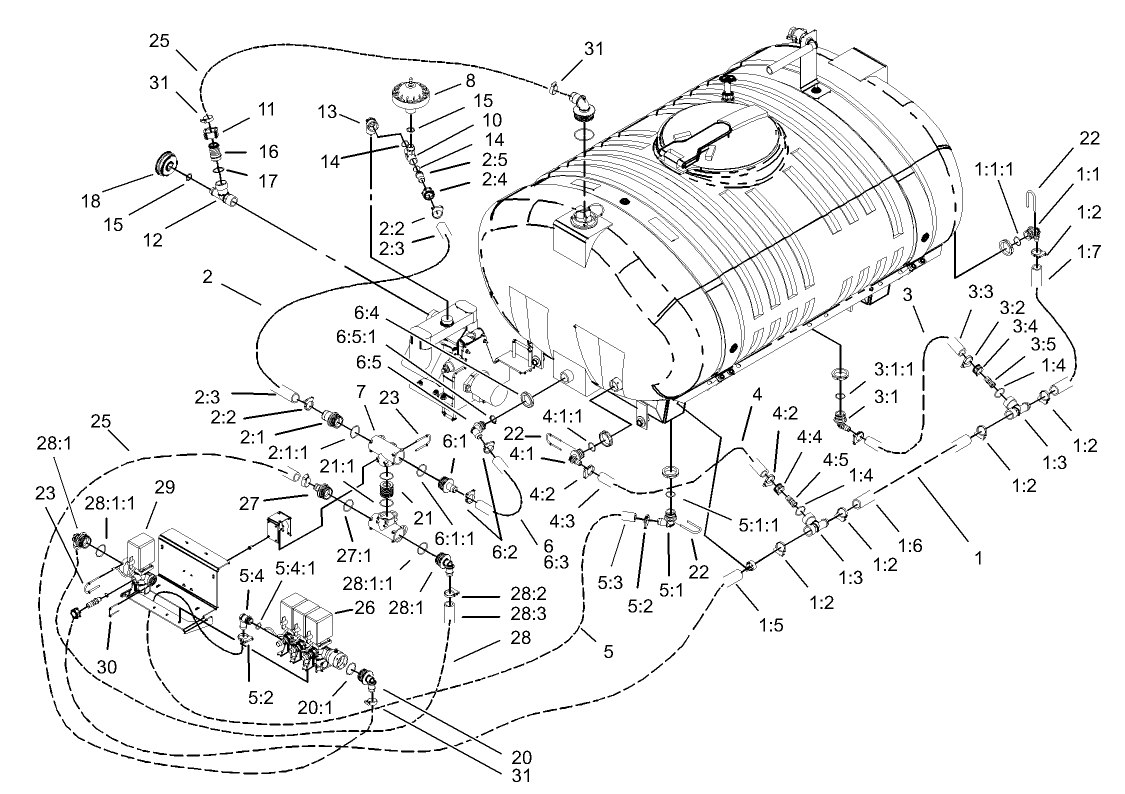 External Sprayer Component Assembly