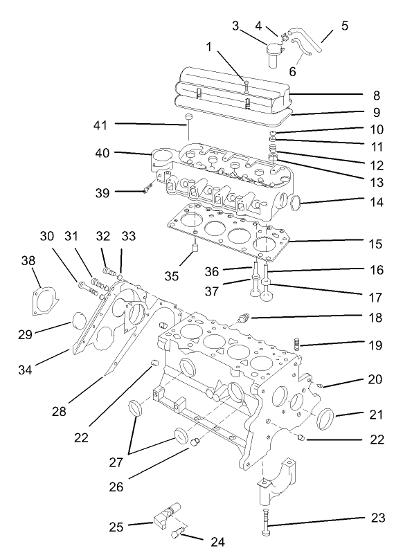 Cylinder Head and Valve Assembly  FORD VSG-4131-6007-Z