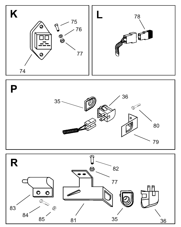 Electrical Assembly (cont.)