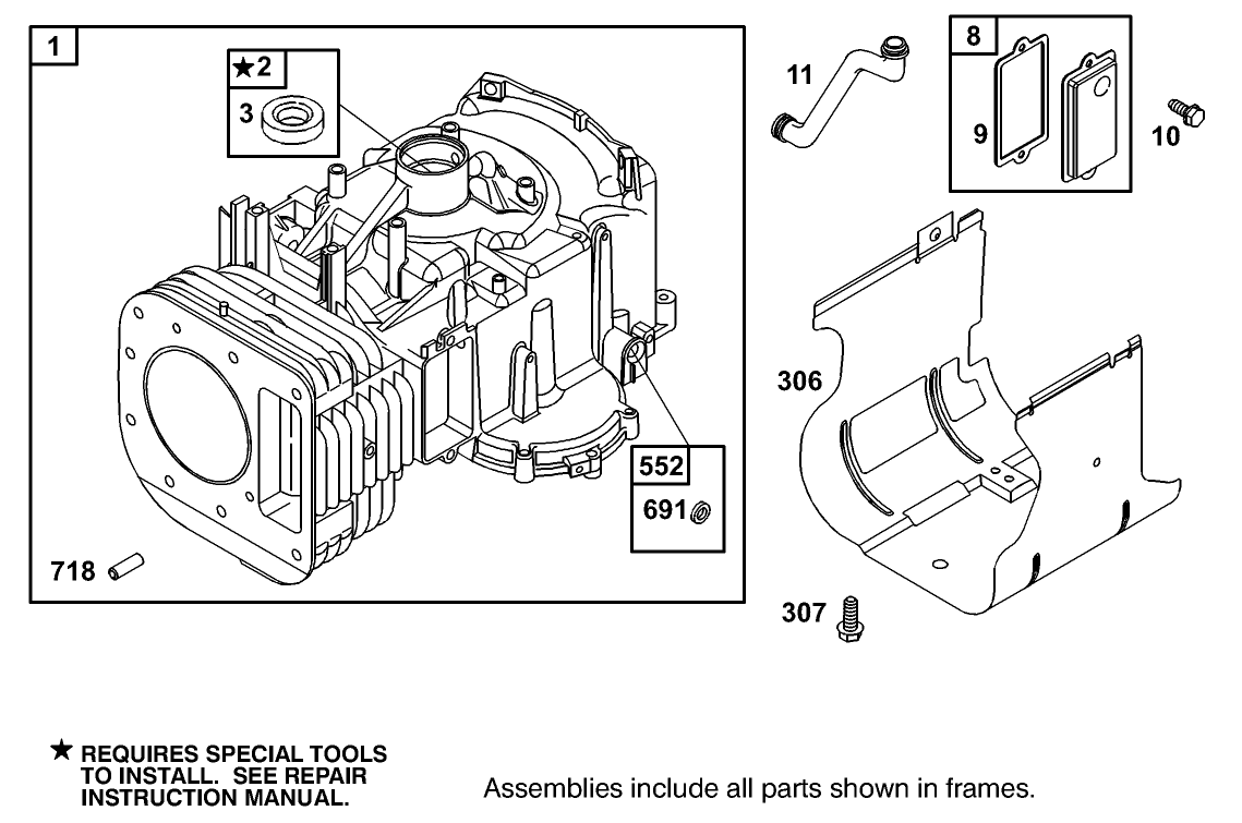 Engine Briggs & Stratton Model 311777-0151-E1