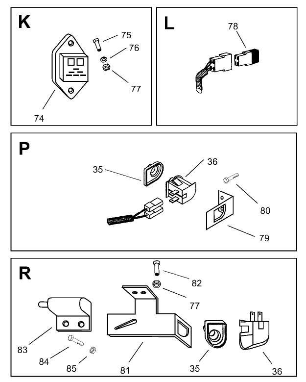 Electrical Assembly (cont.)