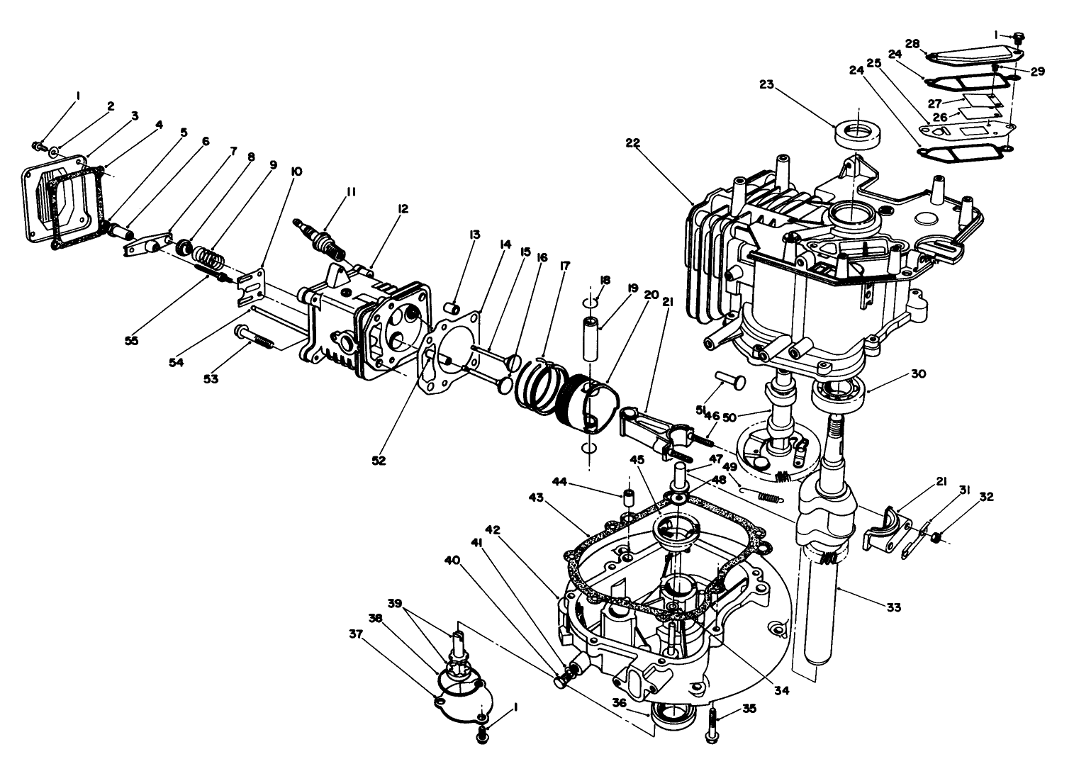 Engine Assembly (continued)(model No. Vmg6)