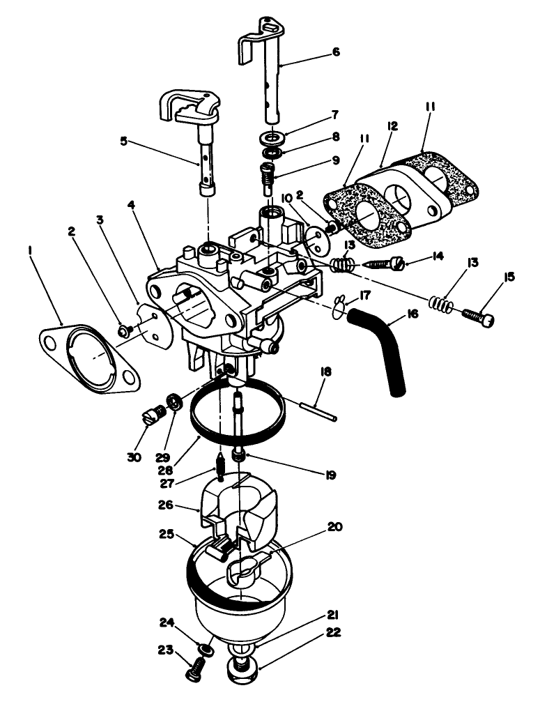 Carburetor Assembly (model No. Vmg6)