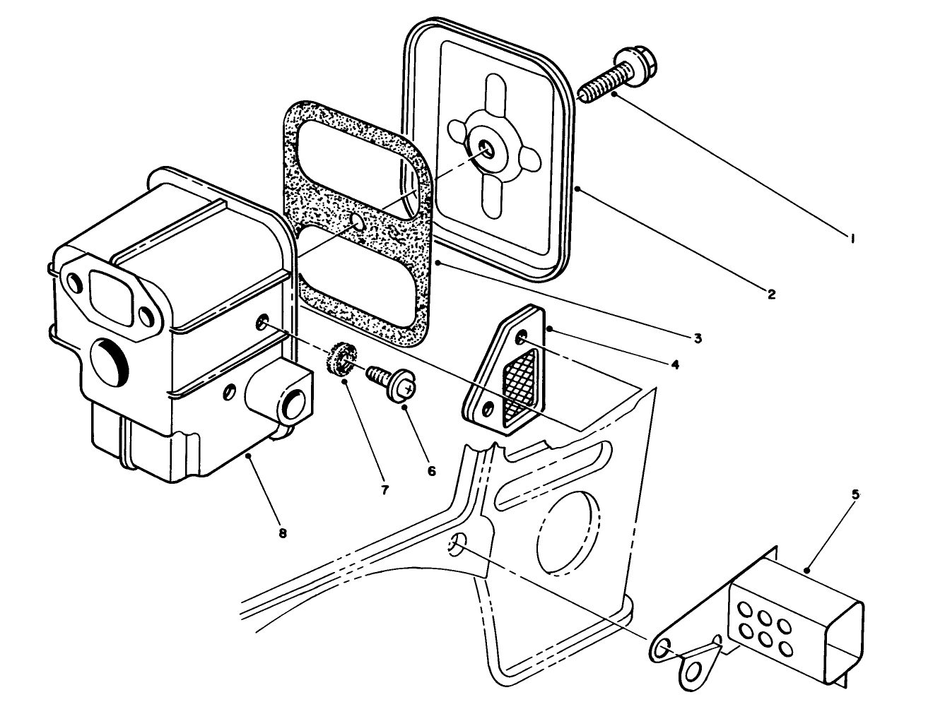 Spark Arrestor Muffler Kit 55-7390 (optional)