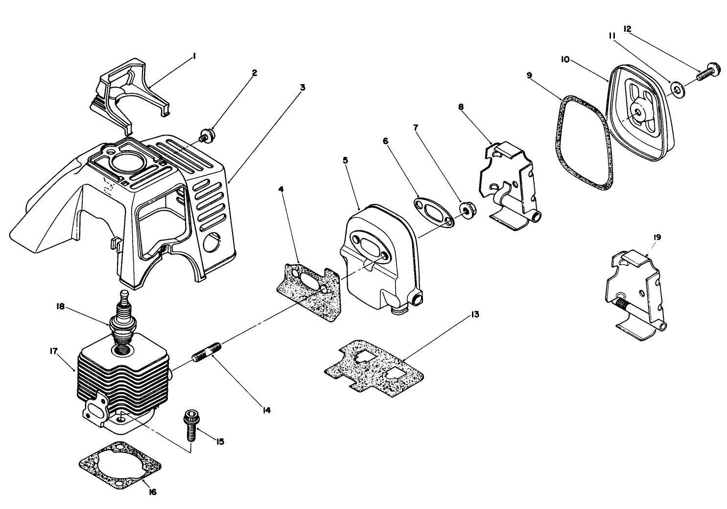 Cylinder & Muffler Assembly