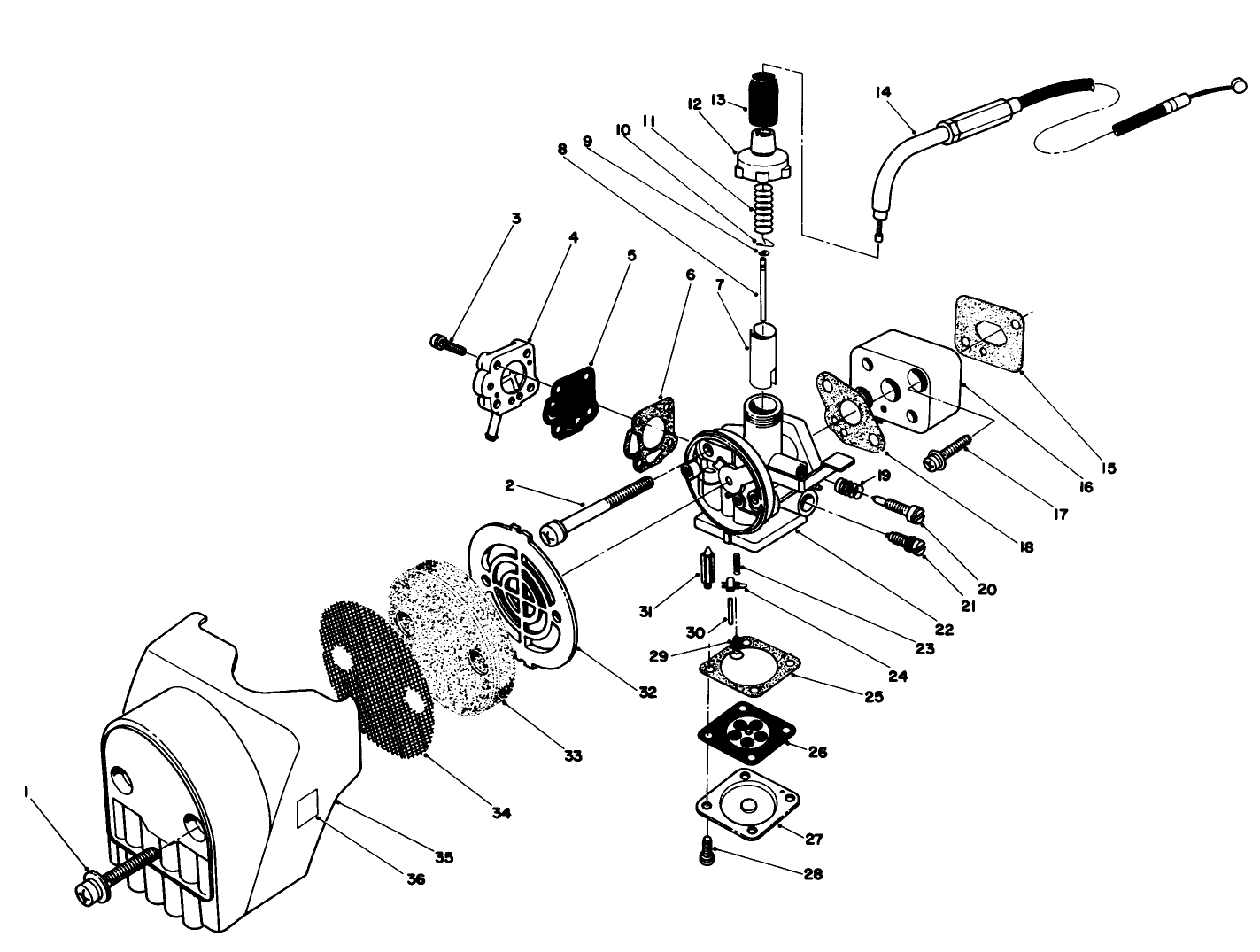 Carburetor & Air Cleaner Assembly