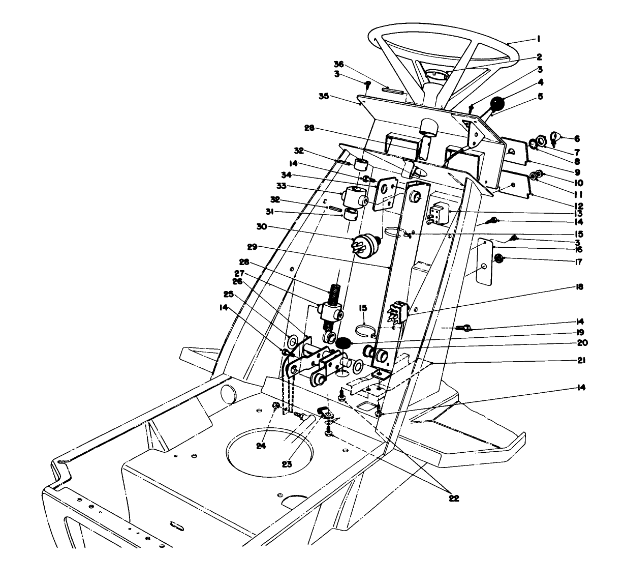 Steering Wheel & Dash Assembly