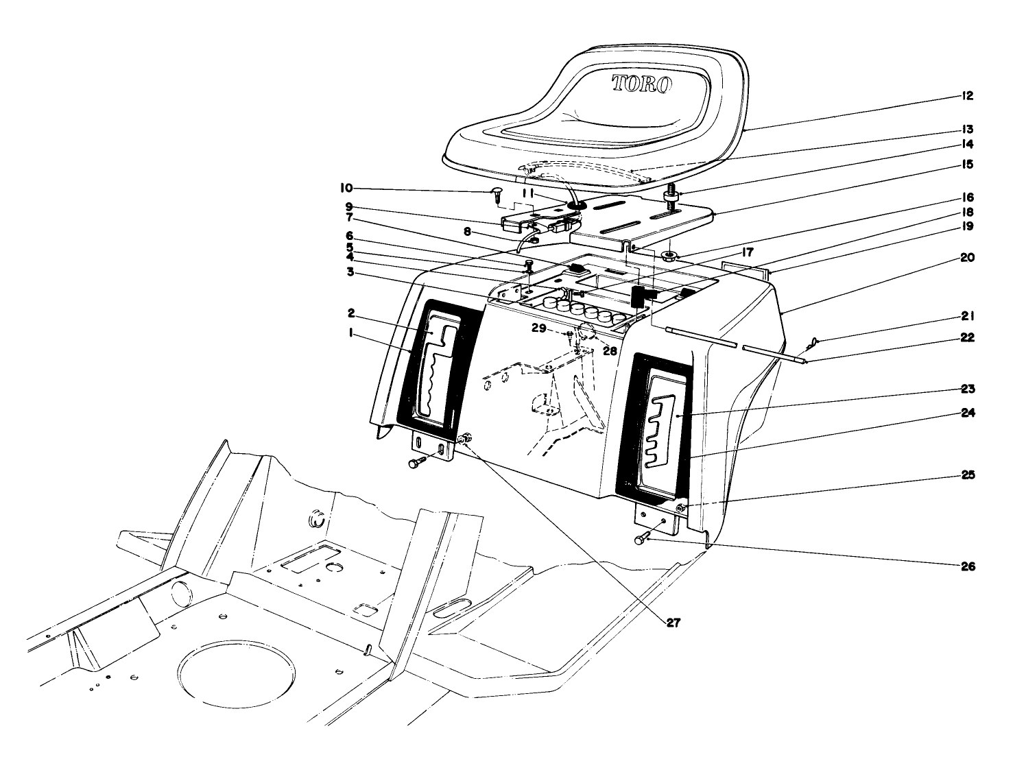 Rear Body & Seat Assembly