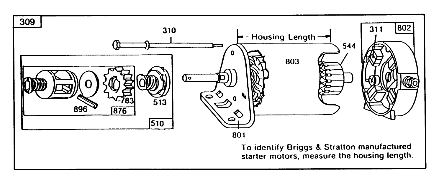 Engine Briggs & Stratton Model 253707-0157-01