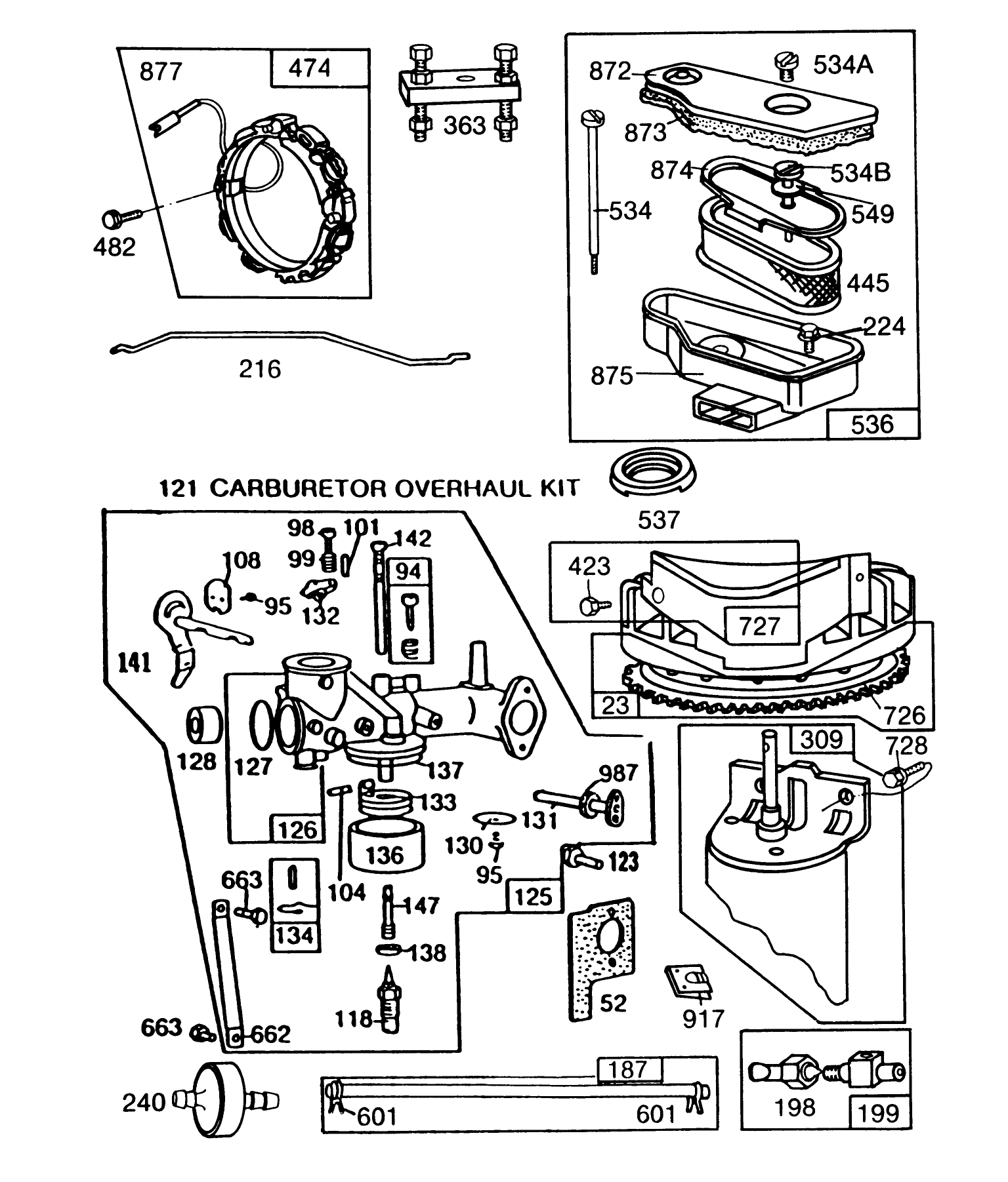 Engine Briggs & Stratton Model 253707-0157-01 (continued)