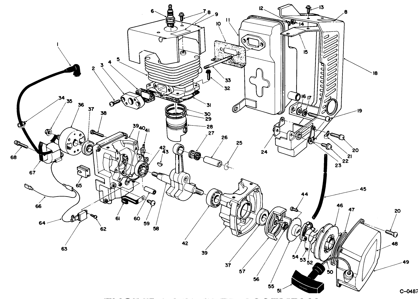 Engine & Muffler Assembly